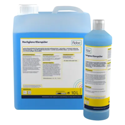 produkt Bild von Hochglanz Klarspüler auf durchsichtiegen Hintergrund