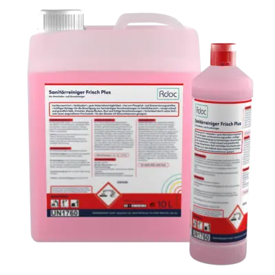 produkt Bild von Sanitärreiniger Frisch PLUS auf durchsichtiegen Hintergrund