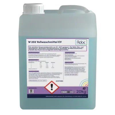 produkt Bild von W 202 Vollwaschmittel EV auf durchsichtiegen Hintergrund